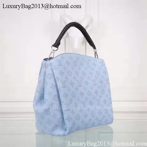 Louis Vuitton Calfskin Leather Babylone PM M50031 Blue Louis Vuitton Calfskin Leather Babylone PM M50031 Blue