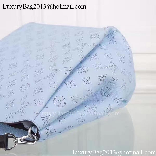 Louis Vuitton Calfskin Leather Babylone PM M50031 Blue Louis Vuitton Calfskin Leather Babylone PM M50031 Blue