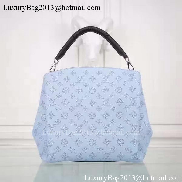 Louis Vuitton Calfskin Leather Babylone PM M50031 Blue Louis Vuitton Calfskin Leather Babylone PM M50031 Blue