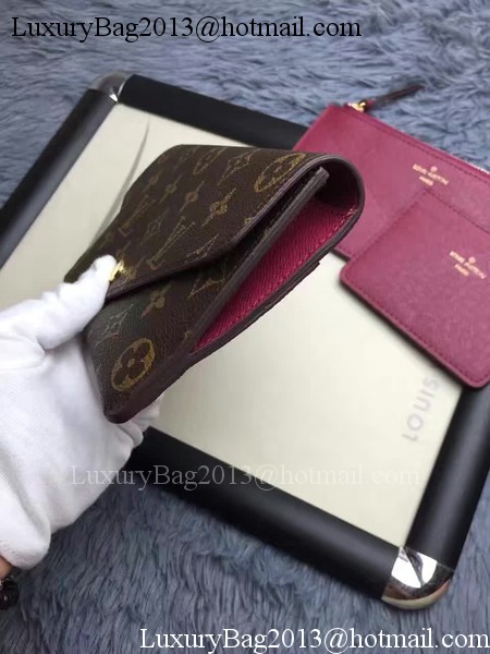 Louis Vuitton Monogram Canvas JEANNE WALLET M62155 Red Louis Vuitton Monogram Canvas JEANNE WALLET M62155 Red