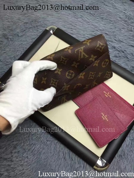Louis Vuitton Monogram Canvas JEANNE WALLET M62155 Red Louis Vuitton Monogram Canvas JEANNE WALLET M62155 Red