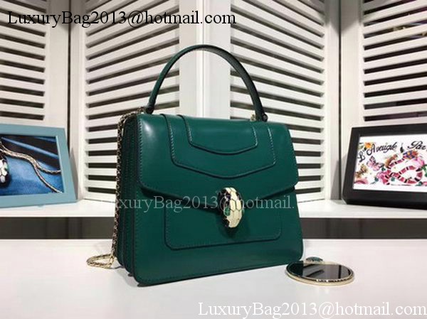 BVLGARI Serpenti Forever Bag Patent Leather BG2280 Green BVLGARI Serpenti Forever Bag Patent Leather BG2280 Green