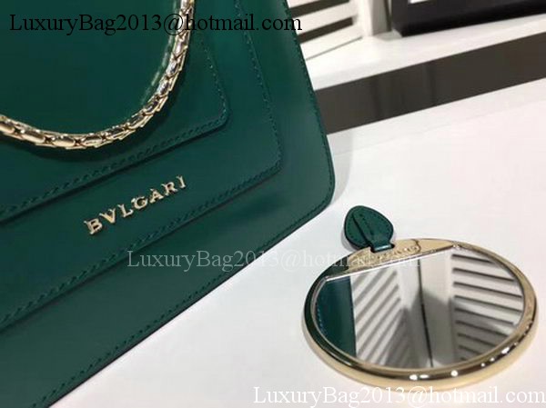 BVLGARI Serpenti Forever Bag Patent Leather BG2280 Green BVLGARI Serpenti Forever Bag Patent Leather BG2280 Green