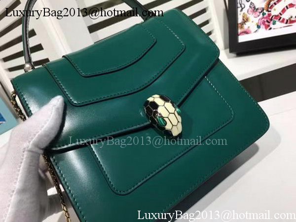 BVLGARI Serpenti Forever Bag Patent Leather BG2280 Green BVLGARI Serpenti Forever Bag Patent Leather BG2280 Green