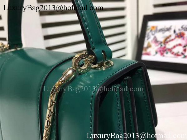 BVLGARI Serpenti Forever Bag Patent Leather BG2280 Green BVLGARI Serpenti Forever Bag Patent Leather BG2280 Green