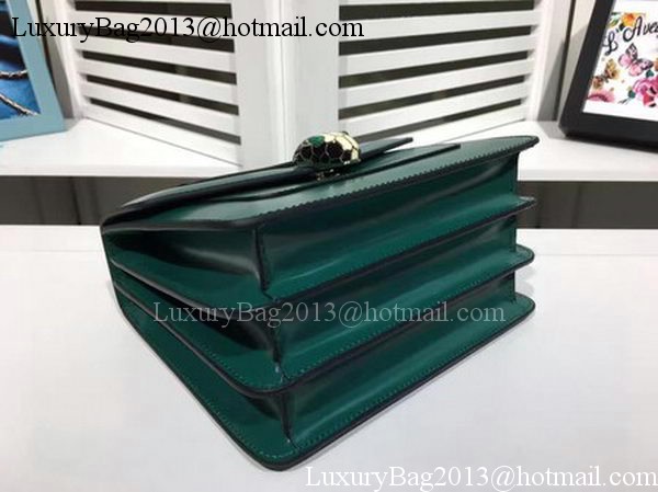 BVLGARI Serpenti Forever Bag Patent Leather BG2280 Green BVLGARI Serpenti Forever Bag Patent Leather BG2280 Green
