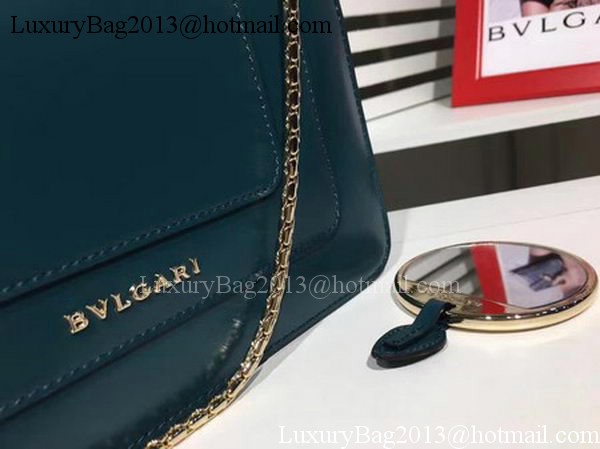 BVLGARI mini Shoulder Bag Calfskin Leather BG2282 Blue BVLGARI mini Shoulder Bag Calfskin Leather BG2282 Blue