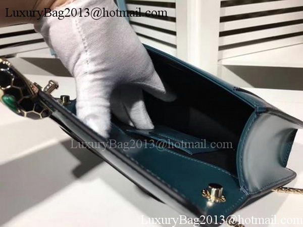 BVLGARI mini Shoulder Bag Calfskin Leather BG2282 Blue BVLGARI mini Shoulder Bag Calfskin Leather BG2282 Blue