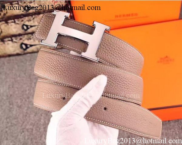 Hermes 40mm Belt H170417 Grey Hermes 40mm Belt H170417 Grey