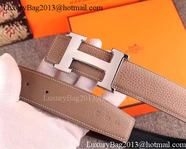 Hermes 40mm Belt H170417 Grey Hermes 40mm Belt H170417 Grey