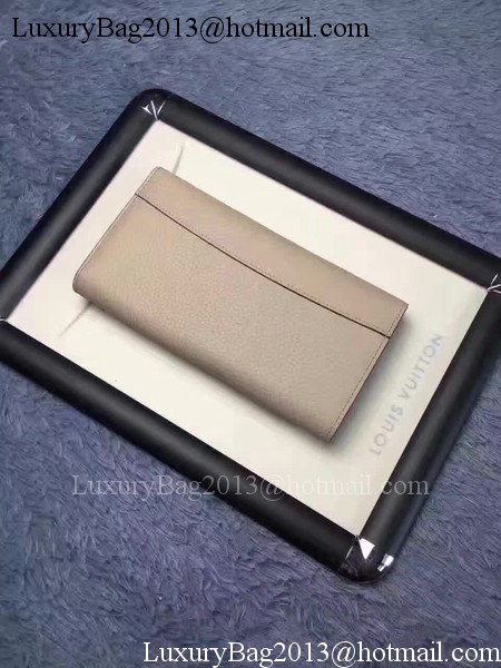 Louis Vuitton Calfskin Leather CAPUCINES WALLET M61249 Grey Louis Vuitton Calfskin Leather CAPUCINES WALLET M61249 Grey