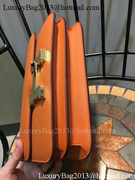 Hermes Constance Bag Calfskin Leather H9978 Orange Hermes Constance Bag Calfskin Leather H9978 Orange
