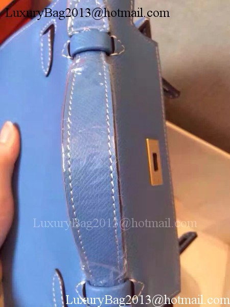 Hermes Kelly 22cm Tote Bag Original Leather KL22 Blue Hermes Kelly 22cm Tote Bag Original Leather KL22 Blue