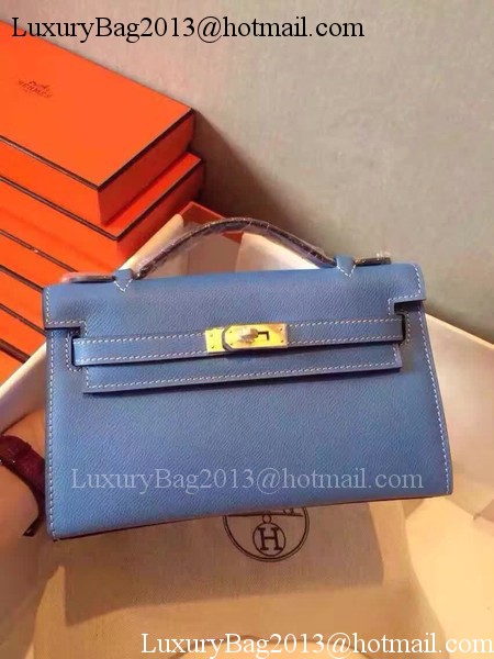 Hermes Kelly 22cm Tote Bag Original Leather KL22 Blue Hermes Kelly 22cm Tote Bag Original Leather KL22 Blue