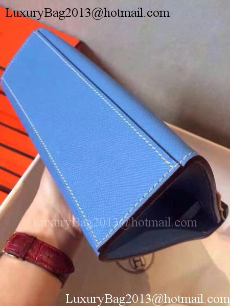 Hermes Kelly 22cm Tote Bag Original Leather KL22 Blue Hermes Kelly 22cm Tote Bag Original Leather KL22 Blue
