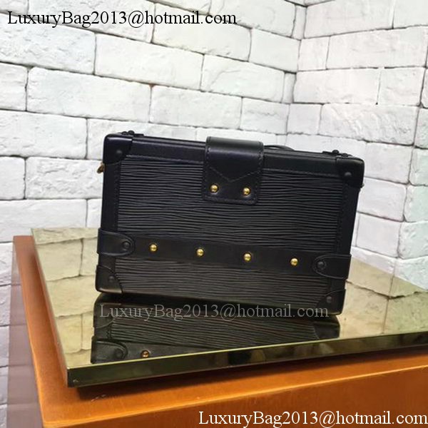 Louis Vuitton Epi Leather PETITE MALLE M54650 Black Louis Vuitton Epi Leather PETITE MALLE M54650 Black