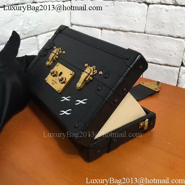 Louis Vuitton Epi Leather PETITE MALLE M54650 Black Louis Vuitton Epi Leather PETITE MALLE M54650 Black
