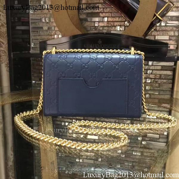 Gucci Padlock Gucci Signature Mini Shoulder Bag 409487 Royal Gucci Padlock Gucci Signature Mini Shoulder Bag 409487 Royal