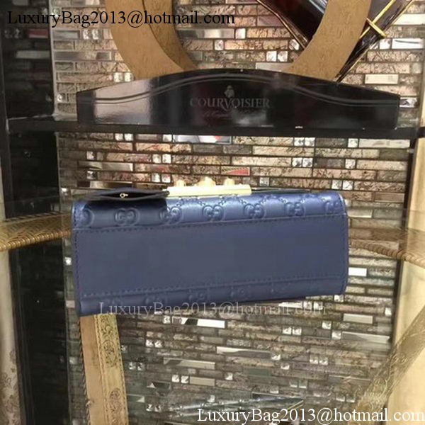 Gucci Padlock Gucci Signature Mini Shoulder Bag 409487 Royal Gucci Padlock Gucci Signature Mini Shoulder Bag 409487 Royal