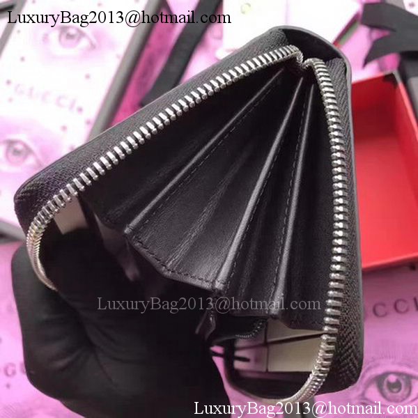 Gucci Snake print GG Supreme Zip Around Wallet 451273 Red