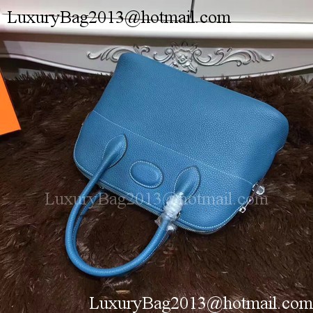 Hermes Bolide 31CM Calfskin Leather Tote Bag B3302 Blue Hermes Bolide 31CM Calfskin Leather Tote Bag B3302 Blue