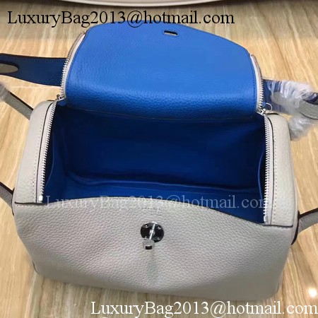 Hermes Lindy 30CM Original Leather Shoulder Bag LD30 Grey&Blue Hermes Lindy 30CM Original Leather Shoulder Bag LD30 Grey&Blue