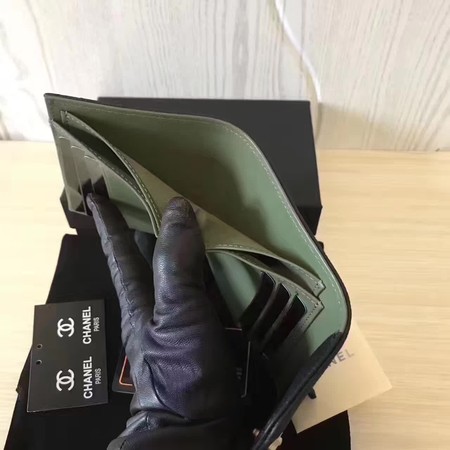 Boy Chanel Matelasse Bi-Fold Wallet Cannage Pattern CHA5261 Black Boy Chanel Matelasse Bi-Fold Wallet Cannage Pattern CHA5261 Black