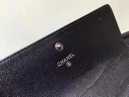 Chanel Boy Matelasse Long Wallet Black Cannage Pattern CHA5263 Silver Chanel Boy Matelasse Long Wallet Black Cannage Pattern CHA5263 Silver