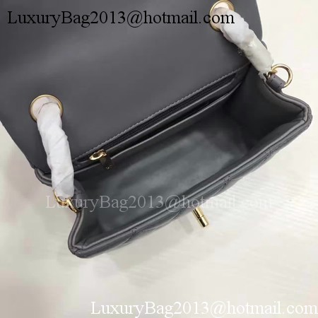 Chanel Classic MINI Flap Bag Original Sheepskin Leather A1115 Grey Chanel Classic MINI Flap Bag Original Sheepskin Leather A1115 Grey