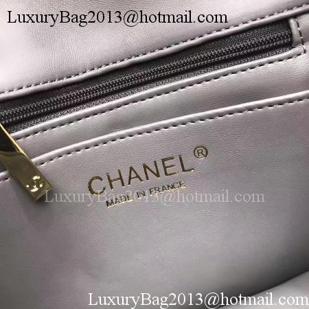 Chanel Classic MINI Flap Bag Original Sheepskin Leather A1115 Grey Chanel Classic MINI Flap Bag Original Sheepskin Leather A1115 Grey
