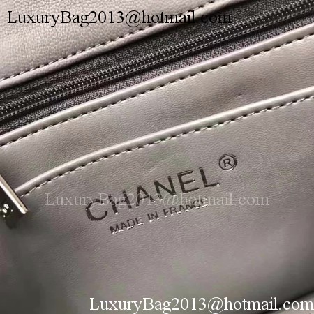 Chanel Classic MINI Flap Bag Original Sheepskin Leather A1115 Grey Chanel Classic MINI Flap Bag Original Sheepskin Leather A1115 Grey