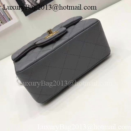 Chanel Classic MINI Flap Bag Original Sheepskin Leather A1115 Grey Chanel Classic MINI Flap Bag Original Sheepskin Leather A1115 Grey