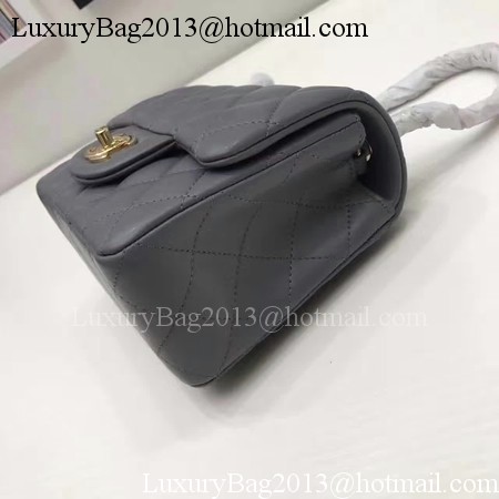 Chanel Classic MINI Flap Bag Original Sheepskin Leather A1115 Grey Chanel Classic MINI Flap Bag Original Sheepskin Leather A1115 Grey