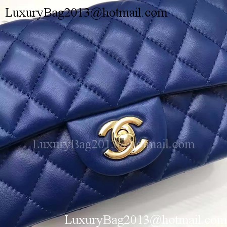 Chanel mini Classic Flap Bag Original Sheepskin Leather A1116 Blue Chanel mini Classic Flap Bag Original Sheepskin Leather A1116 Blue