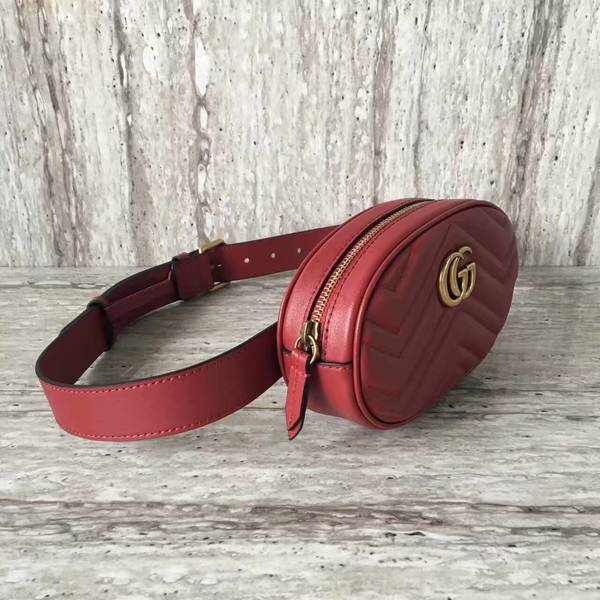 Gucci GG Marmont Quilted Leather Bag 476434 Red Gucci GG Marmont Quilted Leather Bag 476434 Red
