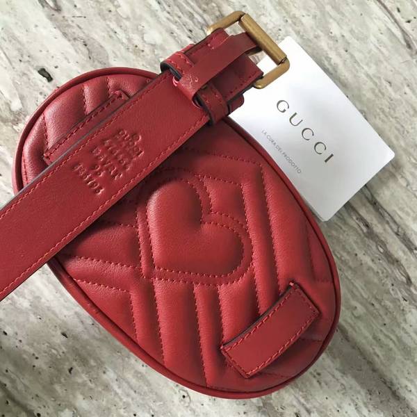 Gucci GG Marmont Quilted Leather Bag 476434 Red Gucci GG Marmont Quilted Leather Bag 476434 Red