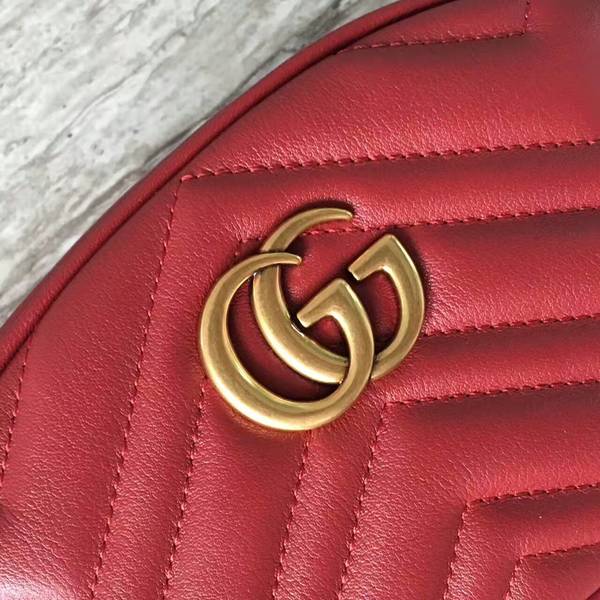 Gucci GG Marmont Quilted Leather Bag 476434 Red Gucci GG Marmont Quilted Leather Bag 476434 Red
