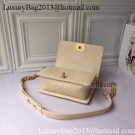Boy Chanel Flap Shoulder Bag Sheepskin Leather A67085E Apricot Boy Chanel Flap Shoulder Bag Sheepskin Leather A67085E Apricot