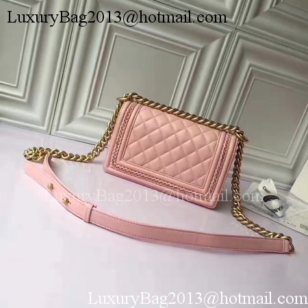 Boy Chanel Flap Shoulder Bag Sheepskin Leather A67085E Pink Boy Chanel Flap Shoulder Bag Sheepskin Leather A67085E Pink