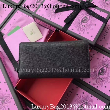 Gucci Padlock Continental Wallet Calfskin Leather 453506 Black Gucci Padlock Continental Wallet Calfskin Leather 453506 Black