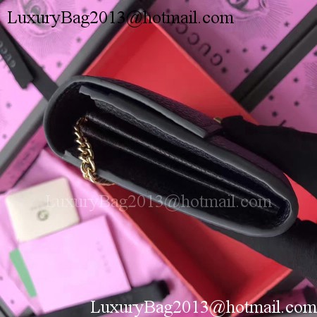 Gucci Padlock Continental Wallet Calfskin Leather 453506 Black Gucci Padlock Continental Wallet Calfskin Leather 453506 Black