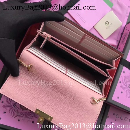 Gucci Padlock Continental Wallet Calfskin Leather 453506 Pink Gucci Padlock Continental Wallet Calfskin Leather 453506 Pink