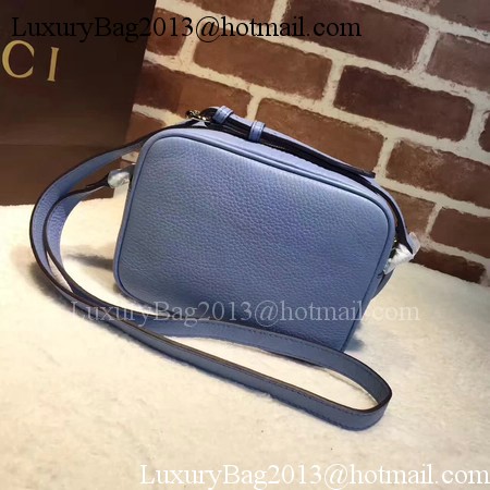 Gucci Soho Metallic Leather Disco Bag 308364 Blue Gucci Soho Metallic Leather Disco Bag 308364 Blue