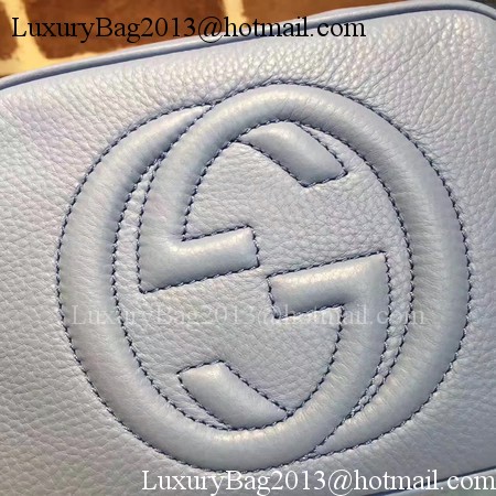 Gucci Soho Metallic Leather Disco Bag 308364 Blue Gucci Soho Metallic Leather Disco Bag 308364 Blue