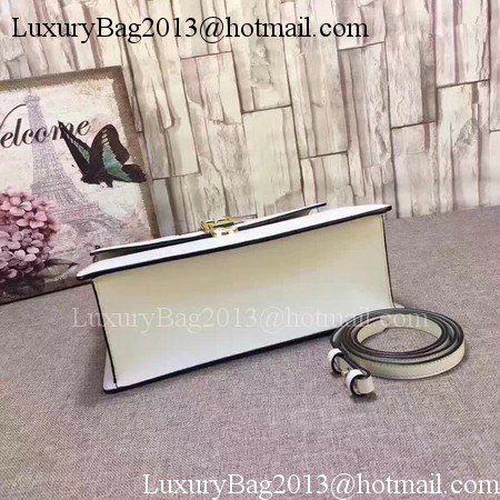 Gucci Sylvie Leather Top Handle Bag 431665 White Gucci Sylvie Leather Top Handle Bag 431665 White