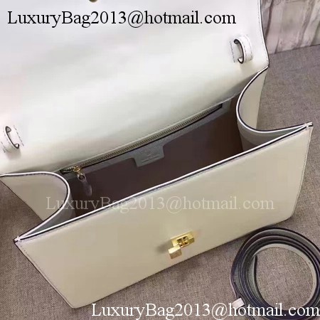 Gucci Sylvie Leather Top Handle Bag 431665 White Gucci Sylvie Leather Top Handle Bag 431665 White