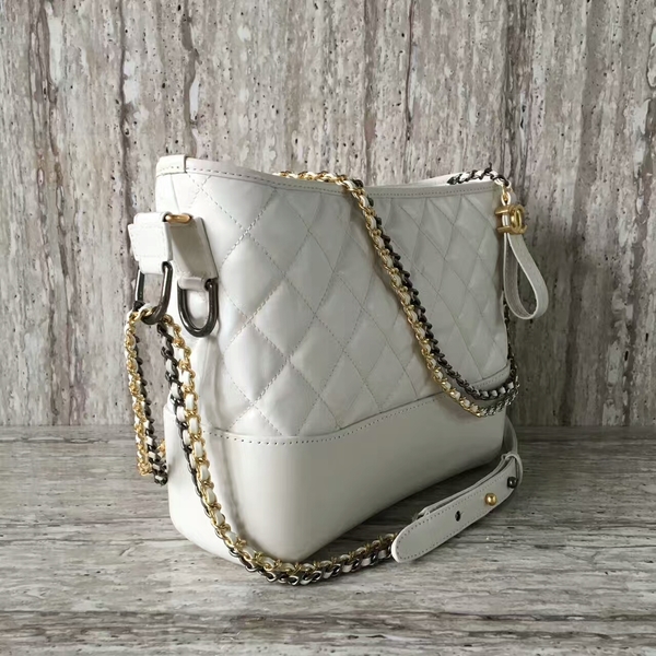 Chanel Gabrielly Calf Leather Shoulder Bag 93824 White Chanel Gabrielly Calf Leather Shoulder Bag 93824 White