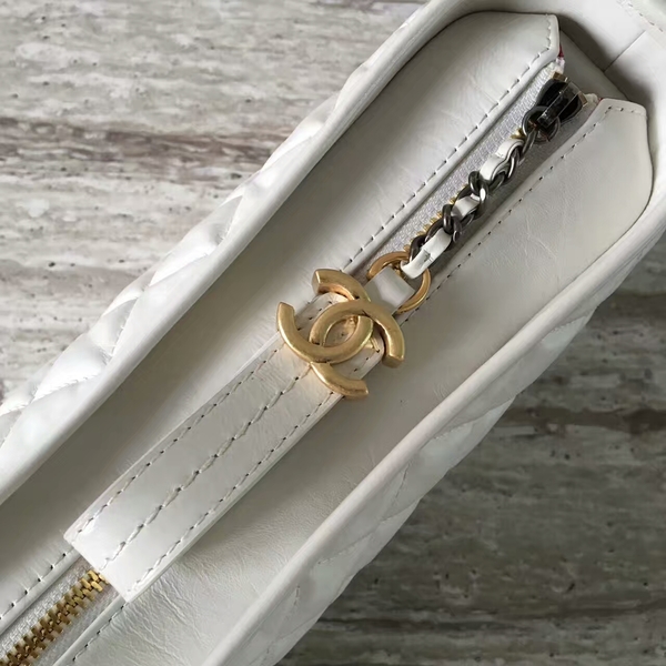 Chanel Gabrielly Calf Leather Shoulder Bag 93824 White Chanel Gabrielly Calf Leather Shoulder Bag 93824 White