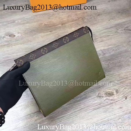 Louis Vuitton Epi Leather POCHETTE VOYAGE MM M67736 Green Louis Vuitton Epi Leather POCHETTE VOYAGE MM M67736 Green