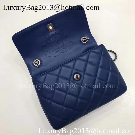 Chanel Classic Top Handle Bag Original Sheepskin Leather A92991 Royal Chanel Classic Top Handle Bag Original Sheepskin Leather A92991 Royal